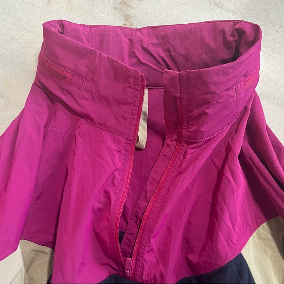 Lululemon Anorak Jacket - Ripened Raspberry / Cafe Au Lait / True Navy - Picture 4 of 9